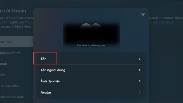 Vào mục Tên