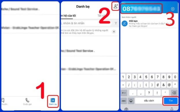 Các bước tìm số điện thoại nhanh chóng thông qua app Skype