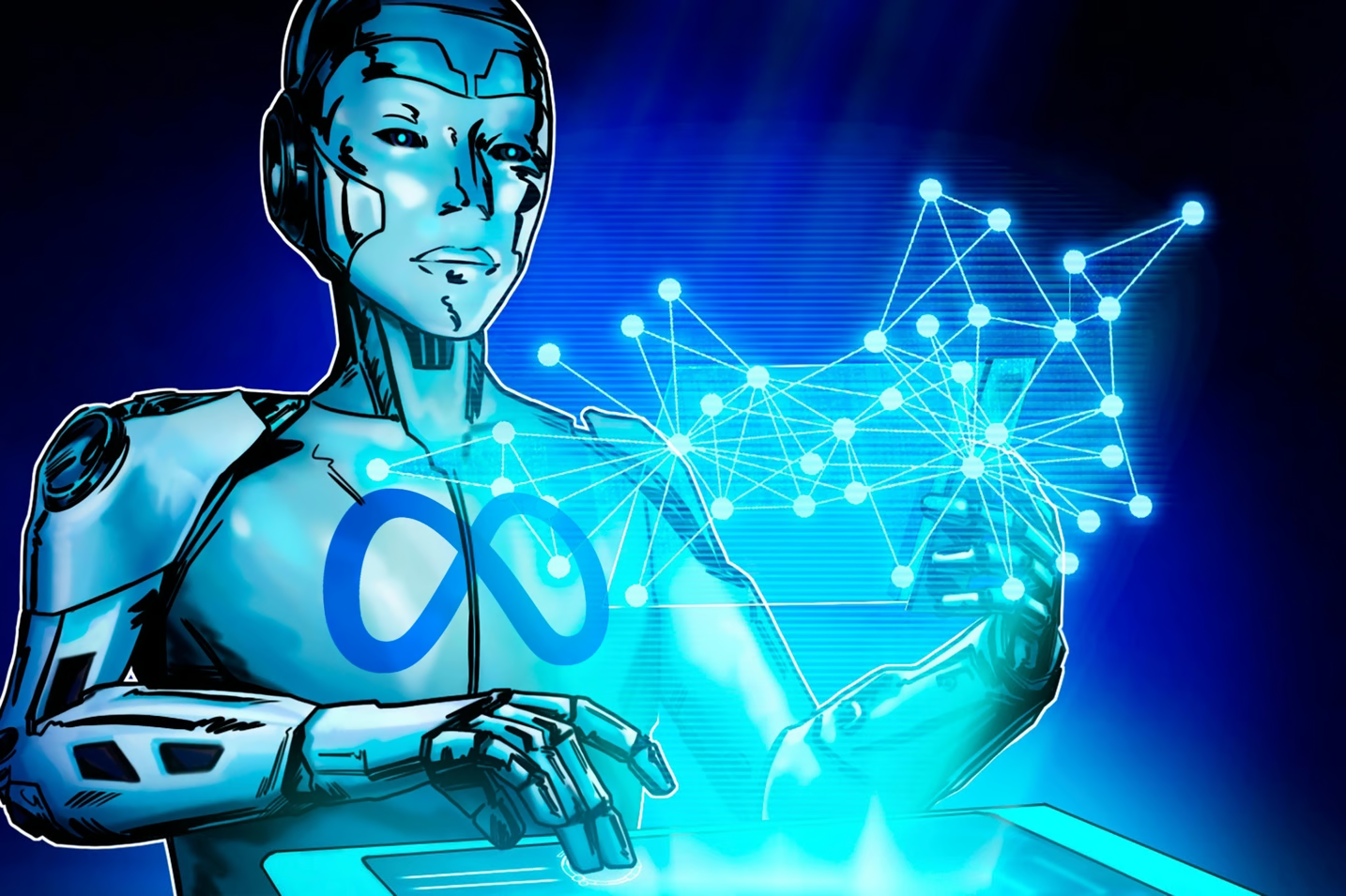 Minh họa về Meta AI. Ảnh: CoinTelegraph