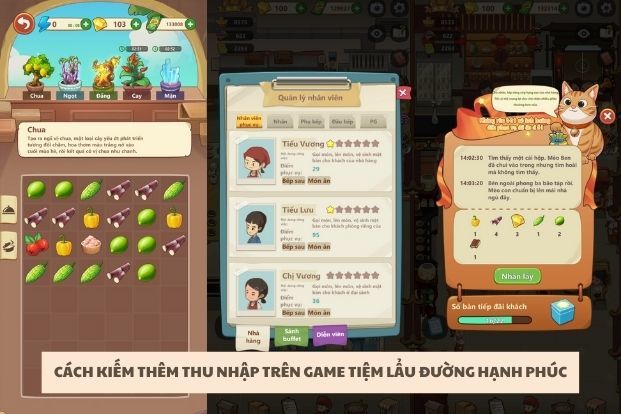 Cách chơi game Tiệm Lẩu Đường Hạnh Phúc “kiếm tiền triệu đô”