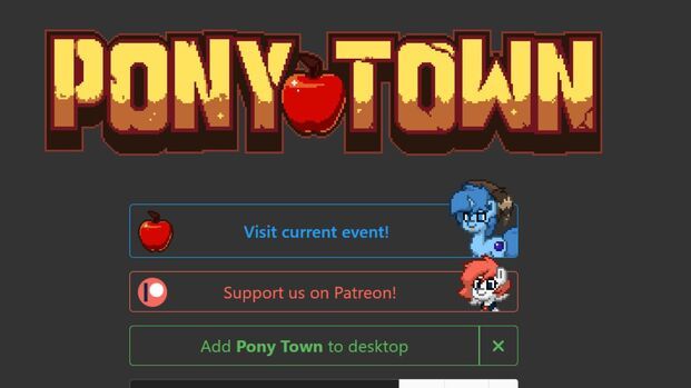 Truy cập vào ứng dụng game Pony Town