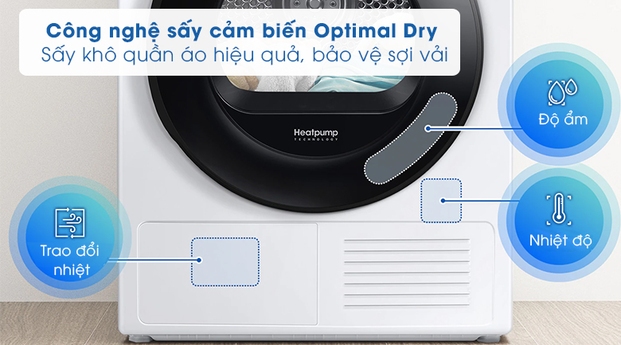 Máy sấy quần áo giúp bảo vệ chất liệu vải hiệu quả
