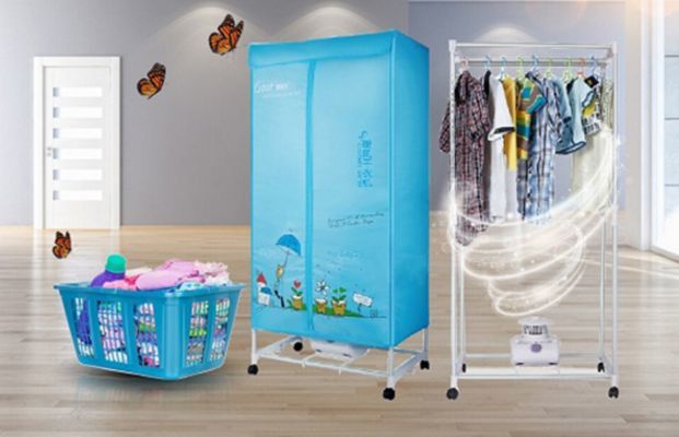 Tủ sấy quần áo được tích hợp thêm chức năng sấy khô, giúp hạn chế tình trạng ẩm mốc hiệu quả