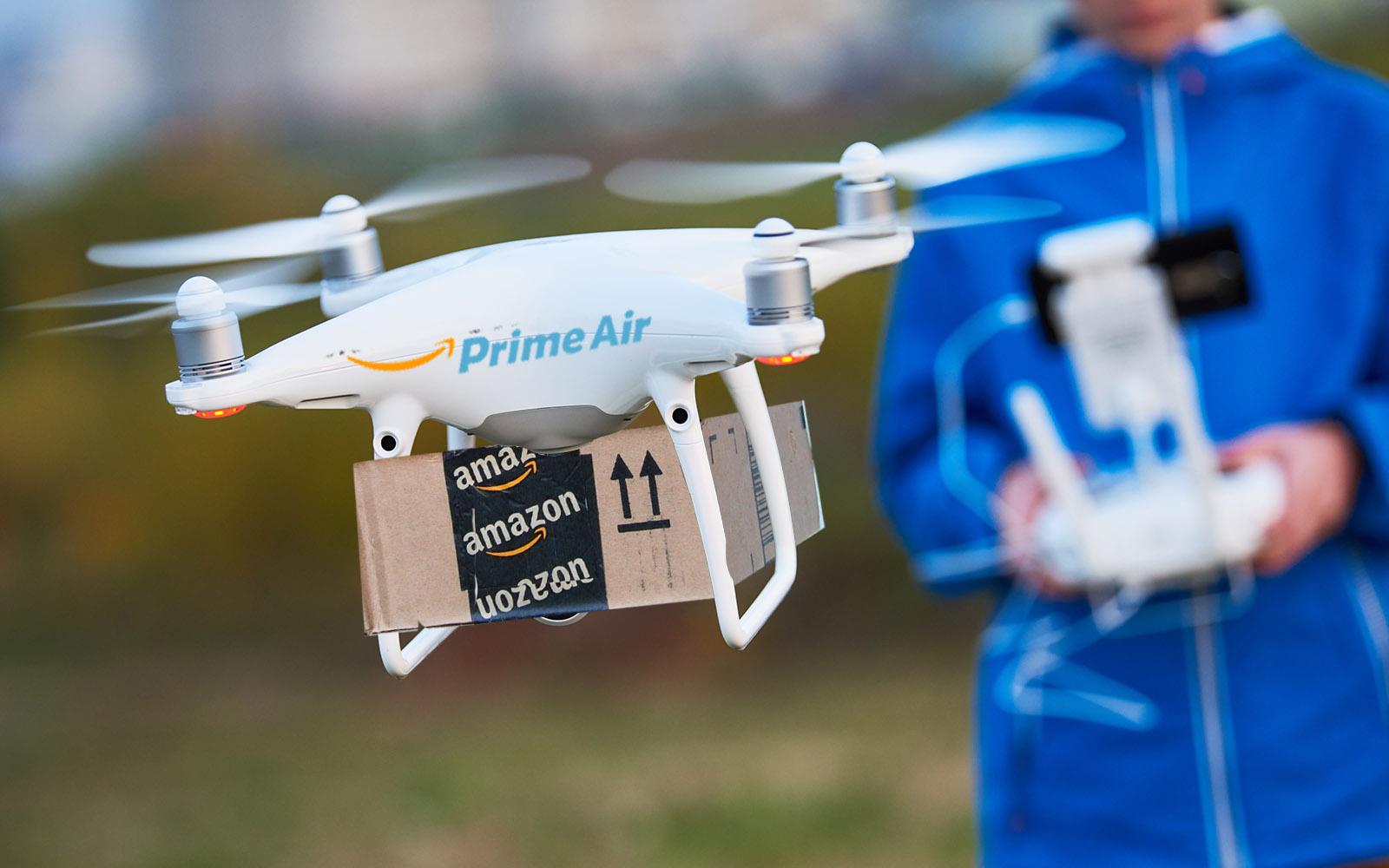 Một drone giao hàng Prime Air của Amazon. Ảnh: Amazon