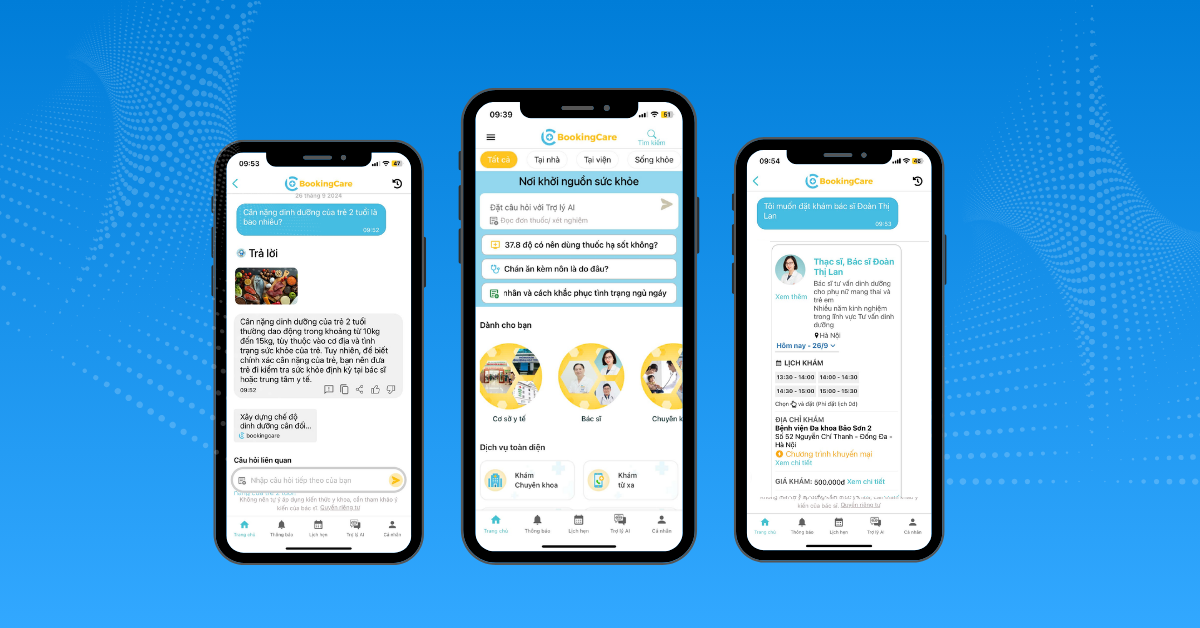 Giao diện công cụ Trợ lý AI. Ảnh: BookingCare
