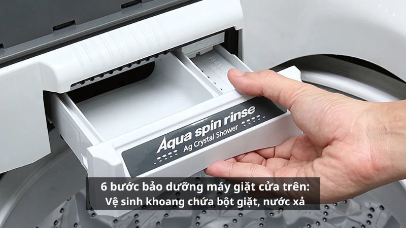 Bảo dưỡng máy giặt cửa trên tại nhà