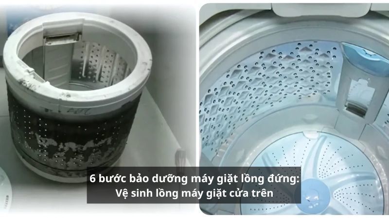 6 bước đơn giản bảo dưỡng máy giặt lồng đứng