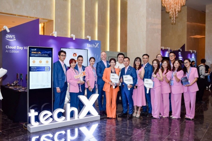 Đội ngũ TechX tại sự kiện Cloud Day 2024. Ảnh: TechX