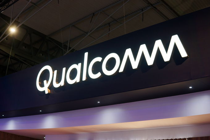 Logo Qualcomm tại triển lãm MWC, tháng 2/2023. Ảnh: Lưu Quý