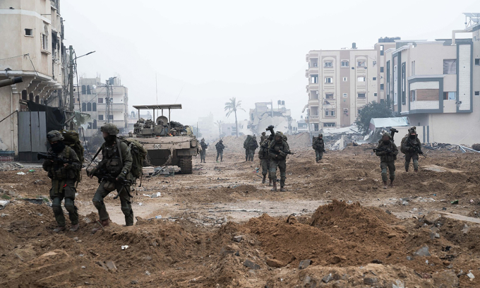 Binh sĩ Israel tác chiến ở Dải Gaza hồi tháng 2/2024. Ảnh: IDF