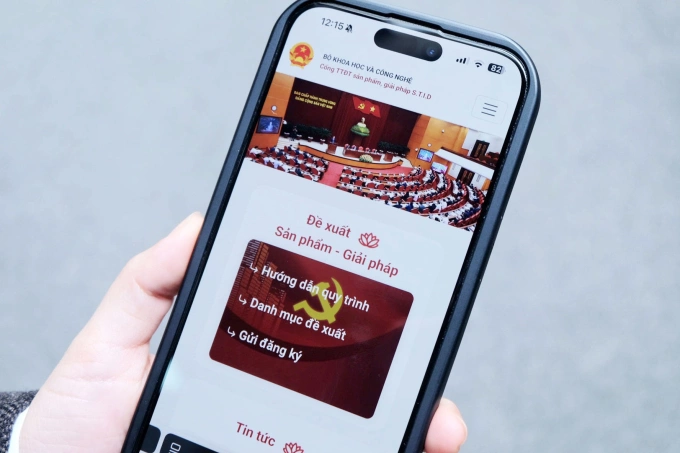Cổng thông tin tiếp nhận và công bố các sản phẩm, giải pháp khoa học, công nghệ, đổi mới sáng tạo và chuyển đổi số. Ảnh: Trọng Đạt