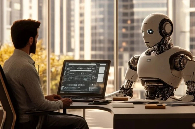 Mỗi người đều có thể tận dụng AI để trở thành ông chủ. Ảnh minh họa: Unite.AI