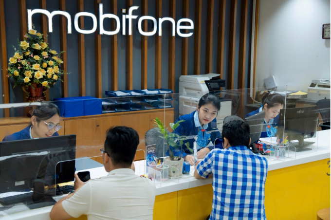 Một phòng giao dịch của MobiFone. Ảnh: MobiFone