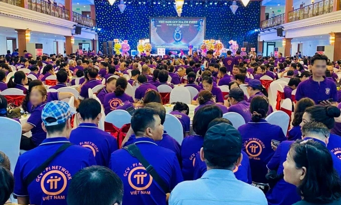 Một buổi offline của một cộng đồng tiền ảo Pi tại Bắc Ninh năm 2023. Ảnh:Quang Tươi