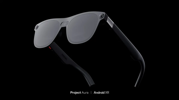 Kính Project Aura chạy Android XR. Ảnh: Google