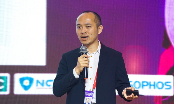 Ông Vũ Ngọc Sơn, Trưởng ban Nghiên cứu, Tư vấn, Phát triển và Hợp tác quốc tế, Hiệp hội An ninh mạng quốc gia. Ảnh: Bảo Lâm