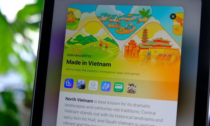 Bộ sưu tập ứng dụng Made in Vietnam trên App Store. Ảnh: Tuấn Hưng