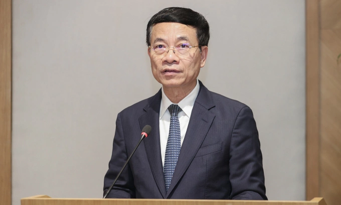Bộ trưởng Khoa học và Công nghệ Nguyễn Mạnh Hùng. Ảnh: Anh Dũng