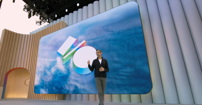 CEO Google Sundar Pichai tại sự kiện Google I/O 2025. Ảnh: The Verge