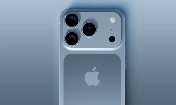 Ảnh dựng iPhone 17 Pro Max dựa theo tin đồn. Ảnh: Macrumors