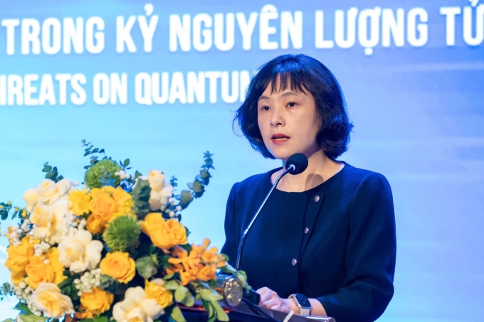 Bà Tô Thị Thu Hương, Giám đốc Trung tâm Chứng thực điện tử quốc gia. Ảnh: Thảo Anh