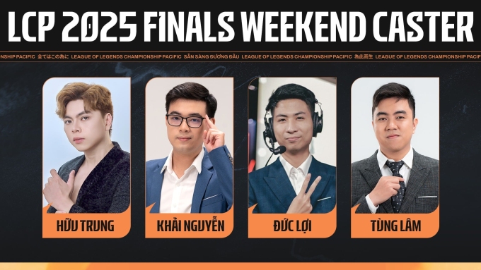 4 caster quen thuộc của giới Liên minh huyền thoại sẽ góp mặt tại LCP 2025 vào tháng 9. Ảnh: BTC