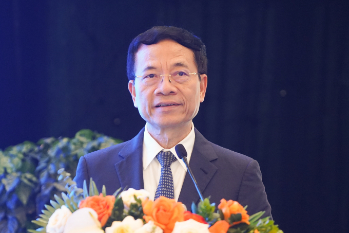 Bộ trưởng Khoa học và Công nghệ Nguyễn Mạnh Hùng, tại diễn đàn về AI, ngày 29/8/2025. Ảnh: Lưu Quý