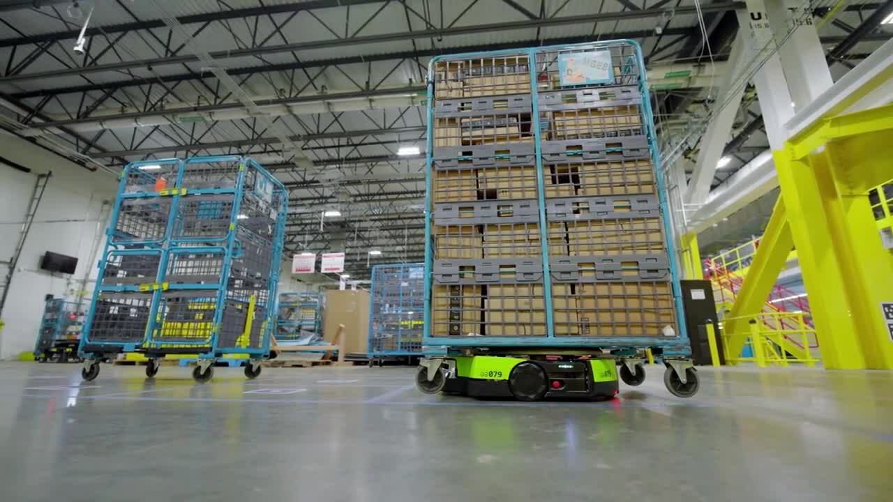 Một triệu robot hoạt động thế nào trong kho hàng Amazon?