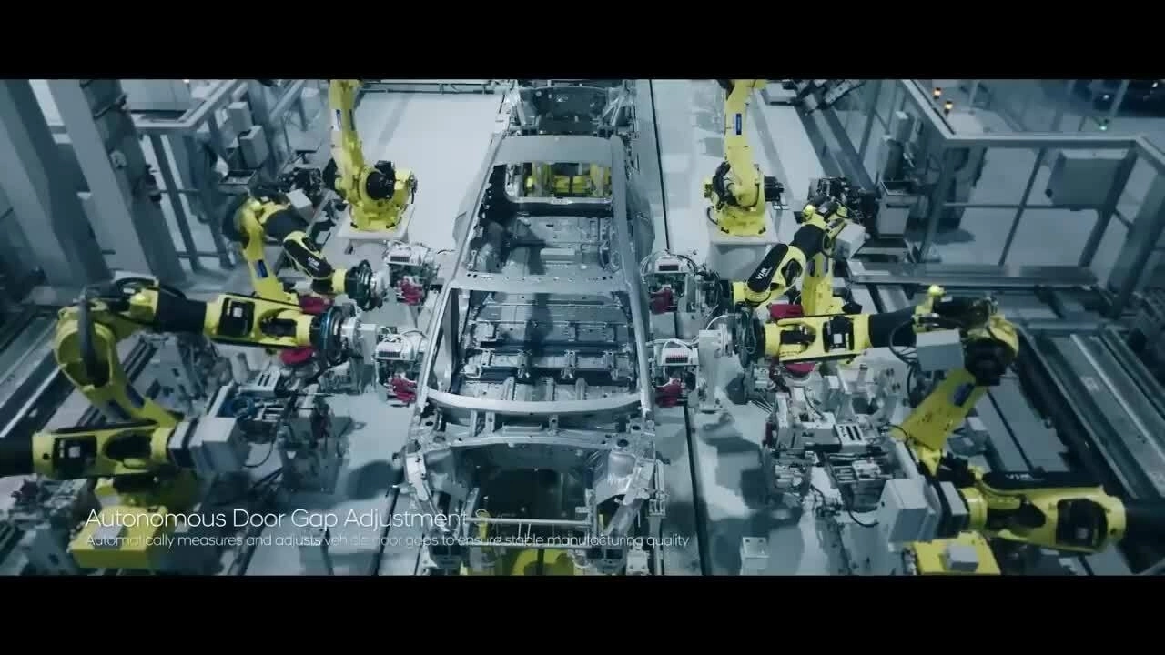 Nhà máy ôtô tấp nập robot của Hyundai