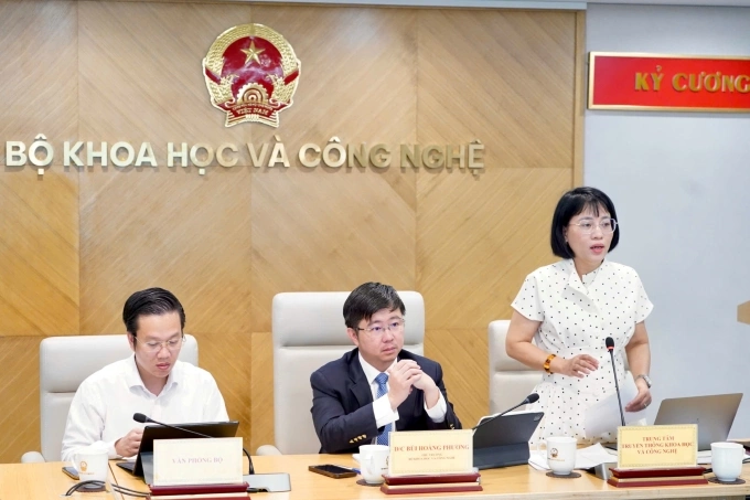 Họp báo tháng 8 Bộ Khoa học và Công nghệ, sáng 4/9. Ảnh: Doãn Mạnh
