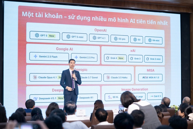 Tổng giám đốc Misa Lê Hồng Quang chia sẻ tại sự kiện. Ảnh: Hà Trang