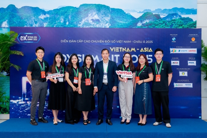 Đội ngũ nhân sự Viettel Software tại một sự kiện. Ảnh: Viettel