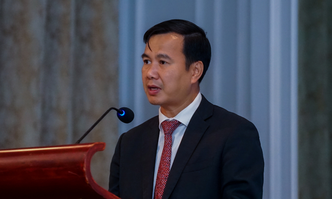 Thứ trưởng Bộ Khoa học và Công nghệ Bùi Thế Duy. Ảnh: Bảo Lâm