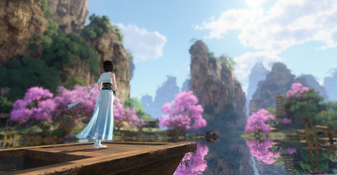 Một cảnh trong game với khung hình mang tính điện ảnh. Ảnh VNGGames