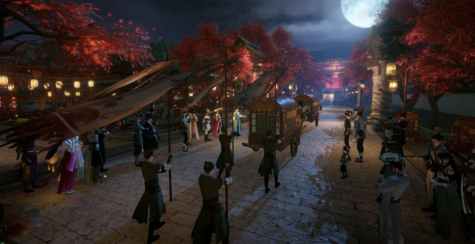 Cảnh sinh hoạt của thời Bắc Tống trong Nghịch Thủy Hàn. Ảnh VNGGames