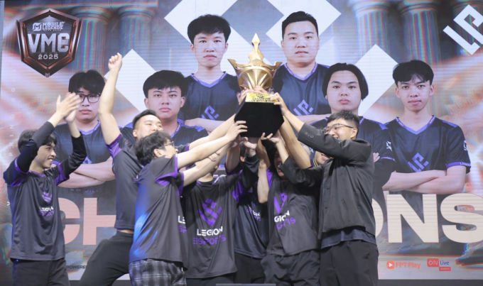 Legion Esports vô địch Vietnam MLBB Championship Spring 2025 sau trận thắng RLG Vietnam. Ảnh: Quỳnh Trần