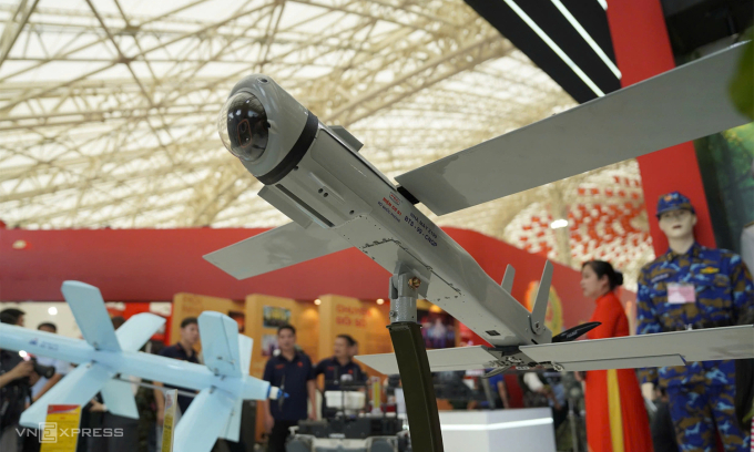 Một mẫu UAV trinh sát của Nhà máy Z113, Bộ Quốc phòng. Ảnh: Quỳnh Trần