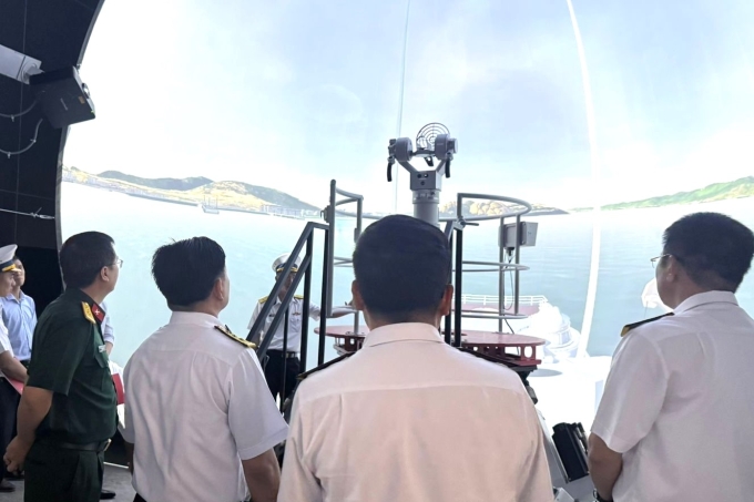 Hệ thống mô phỏng huấn luyện hàng hải do Viettel High Tech phát triển. Ảnh VHT