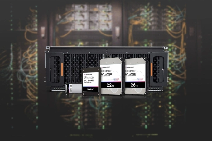 Các ổ cứng HDD cấp doanh nghiệp của Western Digital. Ảnh: Western Digital.