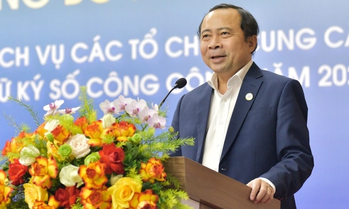 Thứ trưởng Vũ Hải Quân phát biểu tại lễ công bố kết quả CA-Index, chiều 30/12. Ảnh: Thảo Anh