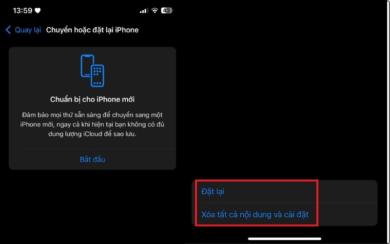 Bước 3 khôi phục lại điện thoại