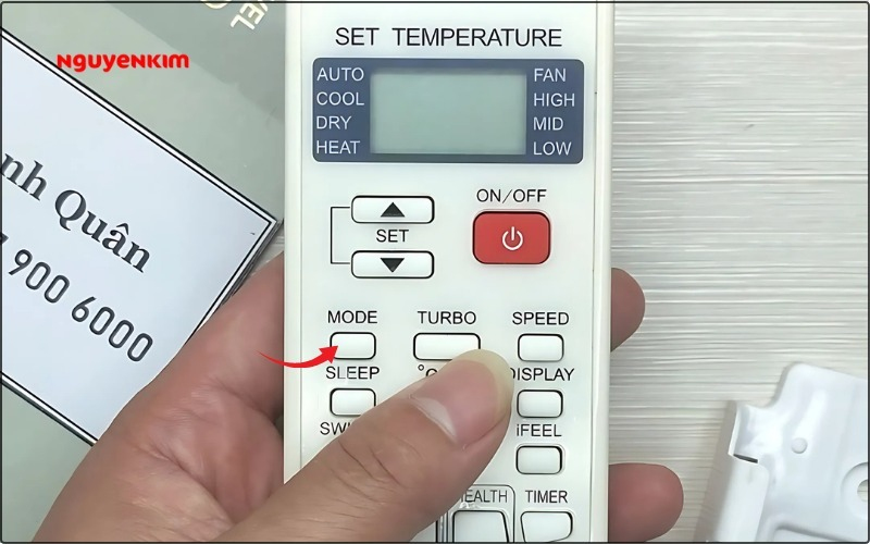 điều chỉnh chế độ làm lạnh