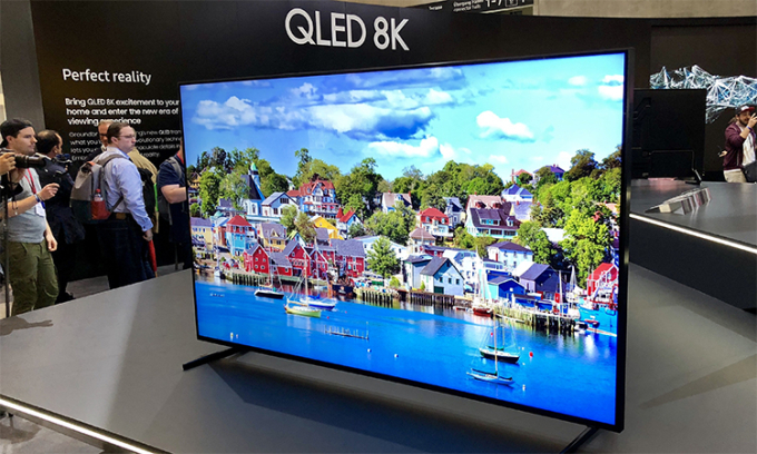 Một mẫu TV 8K của Samsung tại IFA 2022. Ảnh: Twice