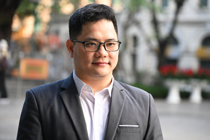 Anh Lê Thanh Hưng, chuyên gia của Hiệp hội mã nguồn mở châu Á (FOSSASIA), admin cộng đồng Bình dân học AI. Ảnh: Trọng Đạt