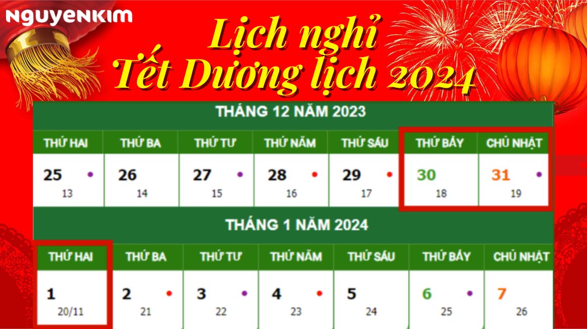 Tết Dương lịch 2024 được nghỉ mấy ngày? Lịch nghỉ Tết Dương lịch chính ...